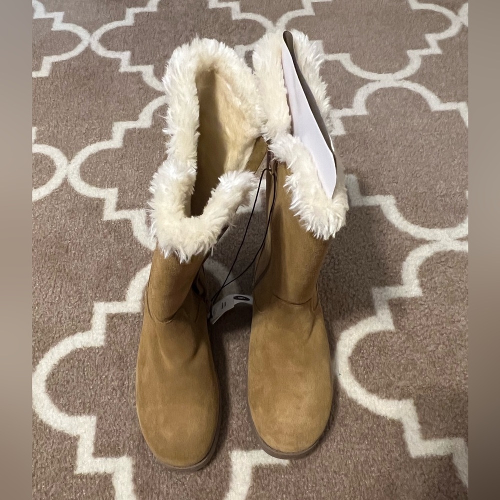 Suede Fur Lined Boots